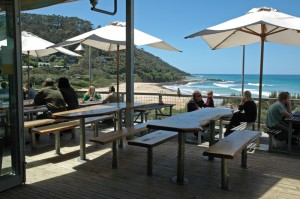 Lunch or dinner or drinks on the beautiful balcony of the Wye Beach Hotel, just a short distance away from Sea Zen.